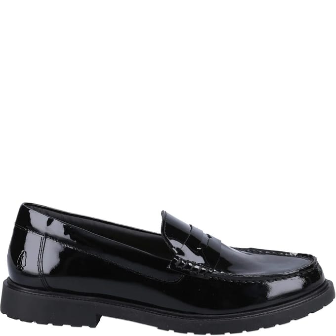 Hush Puppies Dames/Dames Verity Leren Loafers (Zwart octrooi)