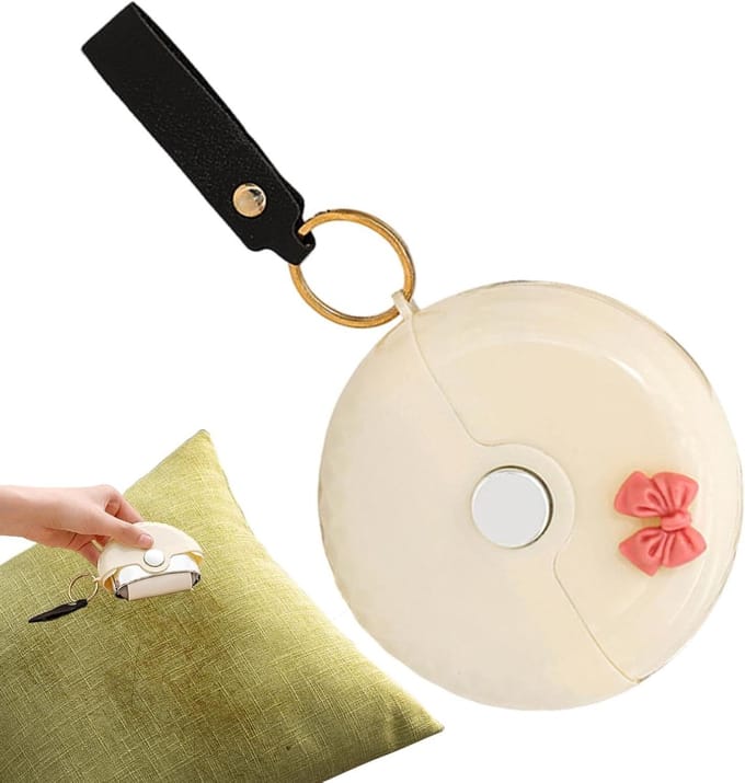 Huisdierharen Roller - Pluisverwijderaar - Kleding Reinigen - Met Ingebouwde Schraper - 10 x 3.5 cm - Wit