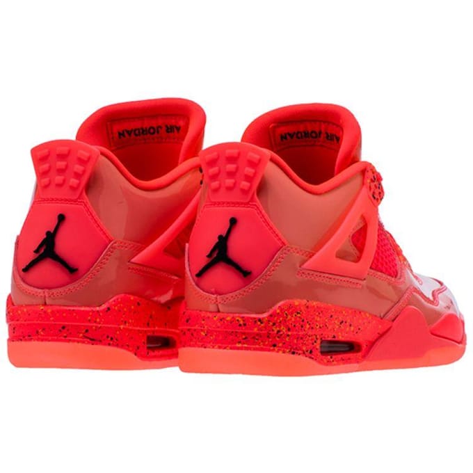 Air Jordan 4 Retro NRG Hot Punch Dames Sneakers Rood Zwart Volt AQ9128-600 44 red