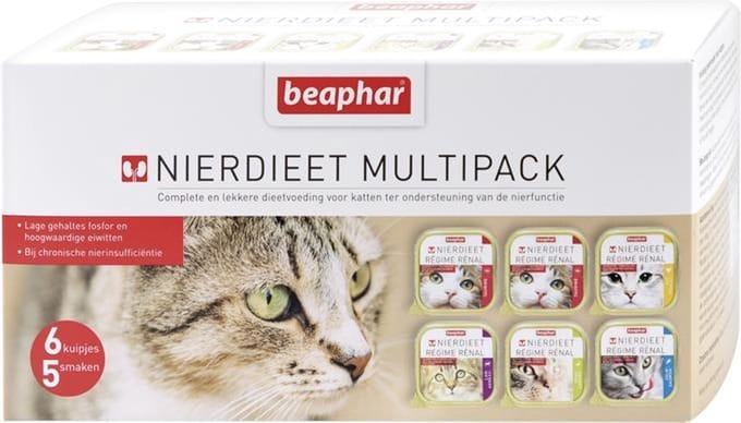 Beaphar - Nierdieet multipack - Kattenvoer - 6x100g