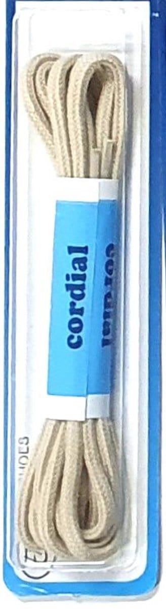 Cordial veter - 120cm - ecru - rond