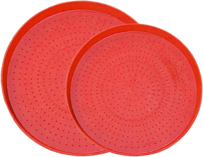 Pluimveevoederbak 2 Stuks - Kippen Voederplaat - Voedertrog Buiten - Weerbestendig UV-gestabiliseerd - 40 cm - Niet gespecificeerd