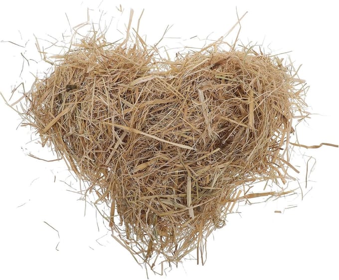 Natuurlijk Stro - Bodembedekking Dieren - Verblijven Schoon - Stimuleert Natuurlijk Gedrag - 500 gram - Lichtbruin