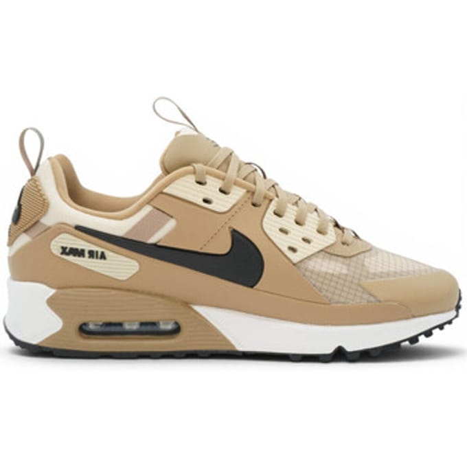 Nike Air Max 90 Drift - Maat 41 - Parachute Beige/Zwart/Summit Wit/Light Khaki / Bruin Zwart - Air Max - Lifestyle - Heren Sneakers voor Mannen
