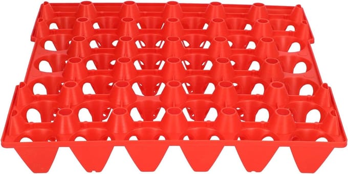 Egg Plates Tray 30 Eggs Plastic 5 Pcs Plastic Egg Flat 30 Cells Egg Holder Tray for Storage Transportation Home - ShopVlot