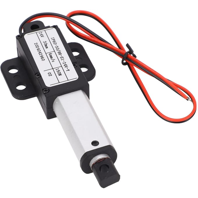 DC24V Elektrische Mini Actuator met Vleugel 30mm Slag Lineaire Bewegingsactuator voor Robot Veegmachine black