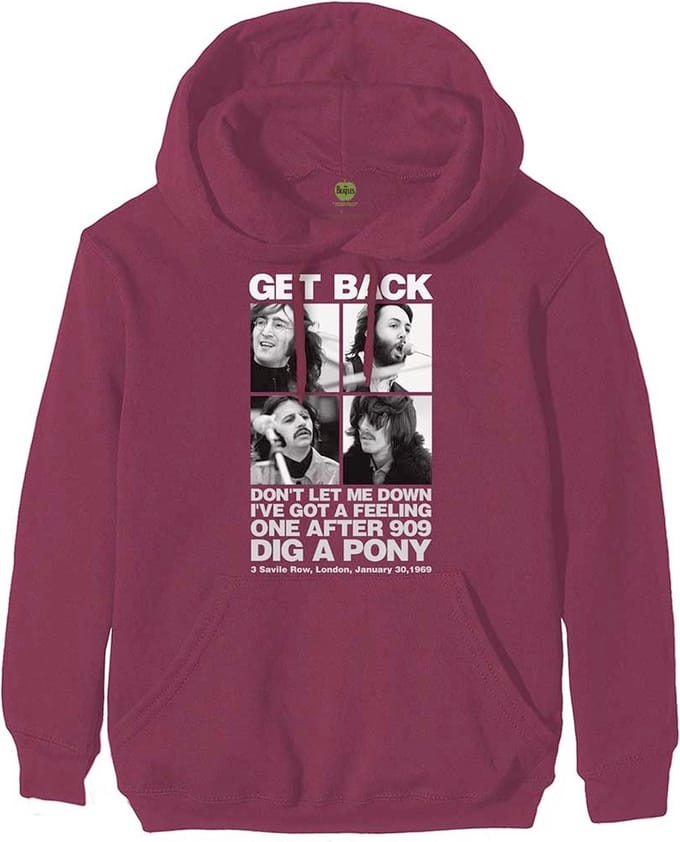 The Beatles - 3 Savile Row Hoodie/trui - 2XL - Rood