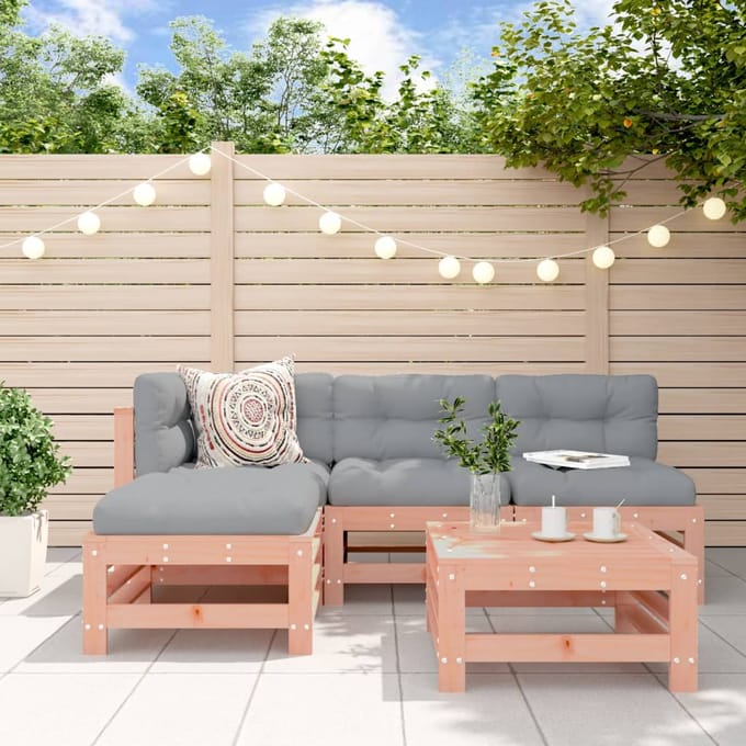 vidaXL - 5-delige - Loungeset - massief - douglashout