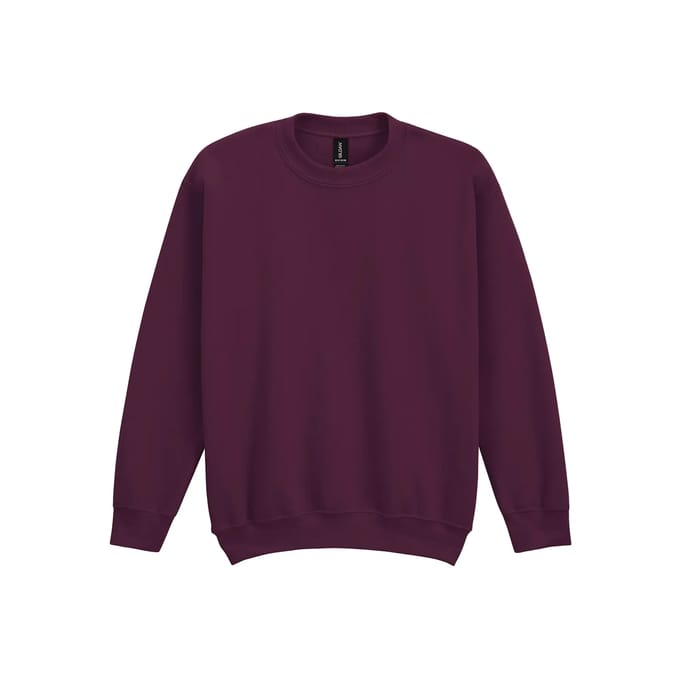 Gildan - Heavy Blend Kinder Sweater - Maroon maat XS (104/110)