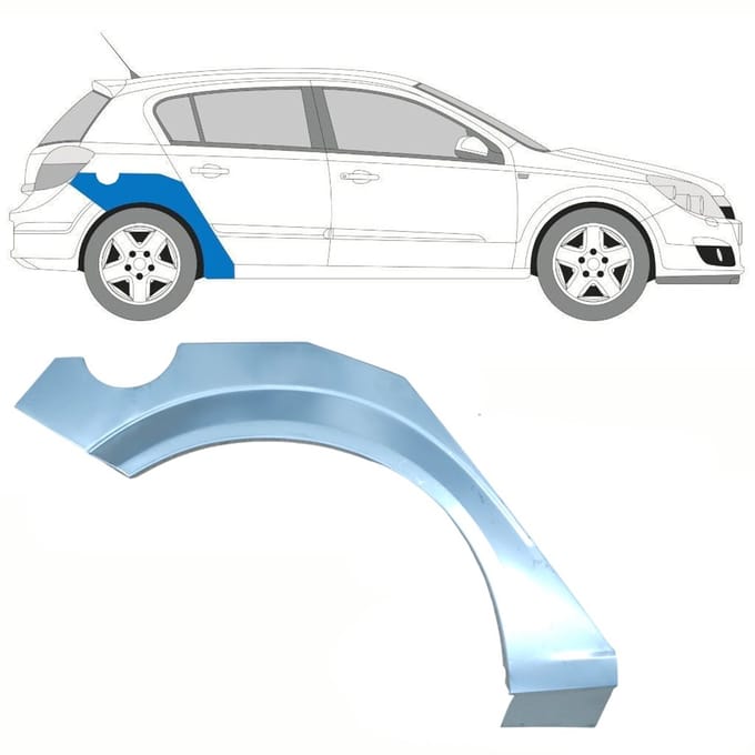 Reparatiepaneel achterspatbord voor Opel Astra H 2003-2014 / Rechts