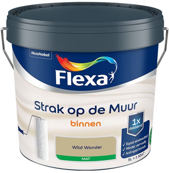Flexa - Strak Op De Muur Binnen Mat - Wild Wonder - Mengverf - 5 L