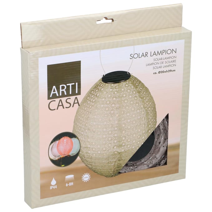 Lampion solar led ovaal 4 assorti