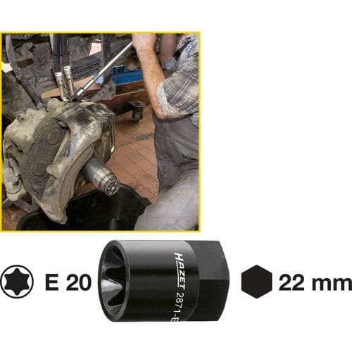 Hazet 2871-E20 Remklauw TORX-hulpstuk