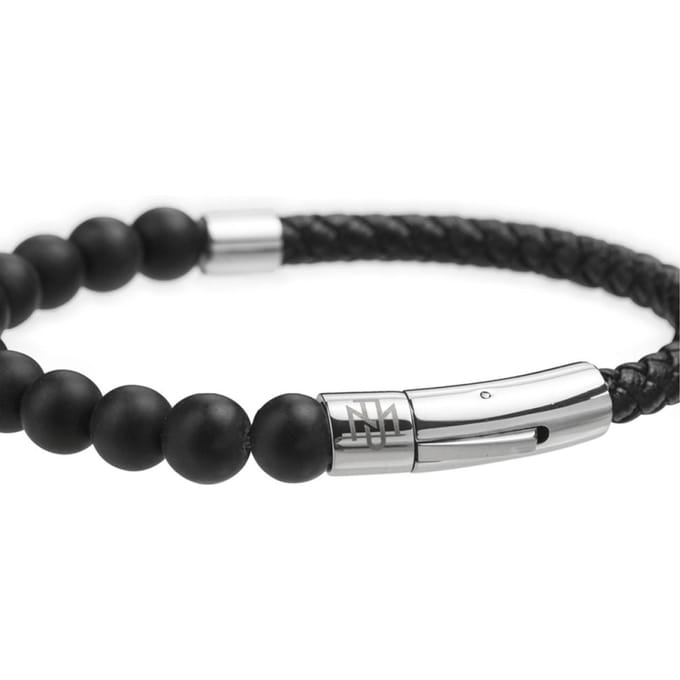 Paul McNeal MB0008SBB Lederen Armband Lengte 21cm