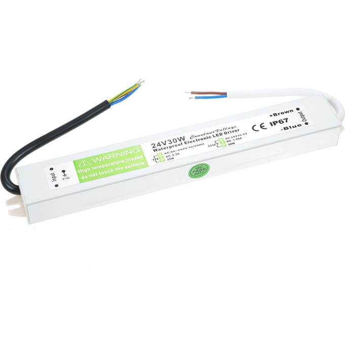 IP67 Waterdichte LED Driver Schakelende Voeding Transformator Adapter AC 90V-250V naar DC 24V 50W 24V 30W