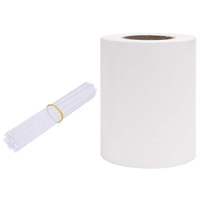 vidaXL - Privacystrip - 70x0,19 - m - PVC - wit