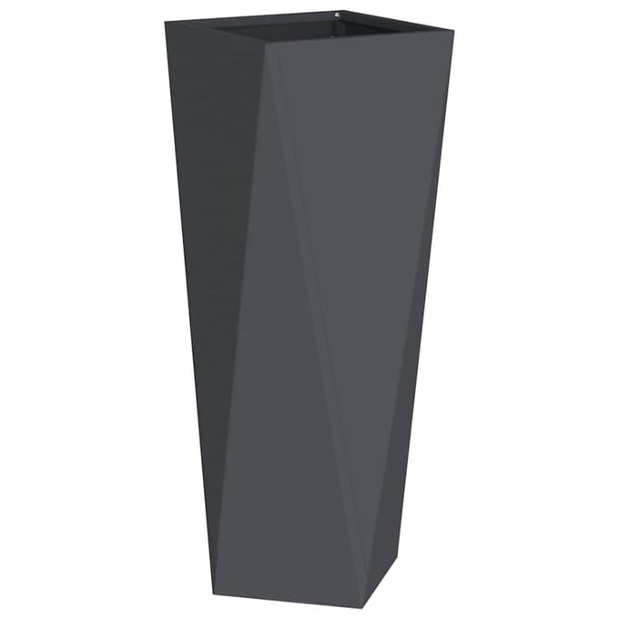 vidaXL Plantenbak Antraciet 30 x 30 x 75 cm Staal