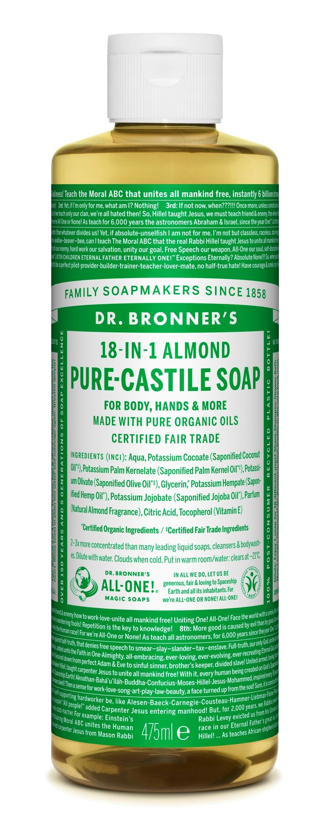 Dr. Bronner’s Dr. Bronner&rsquo;s Magic Soap Almond 475 ml