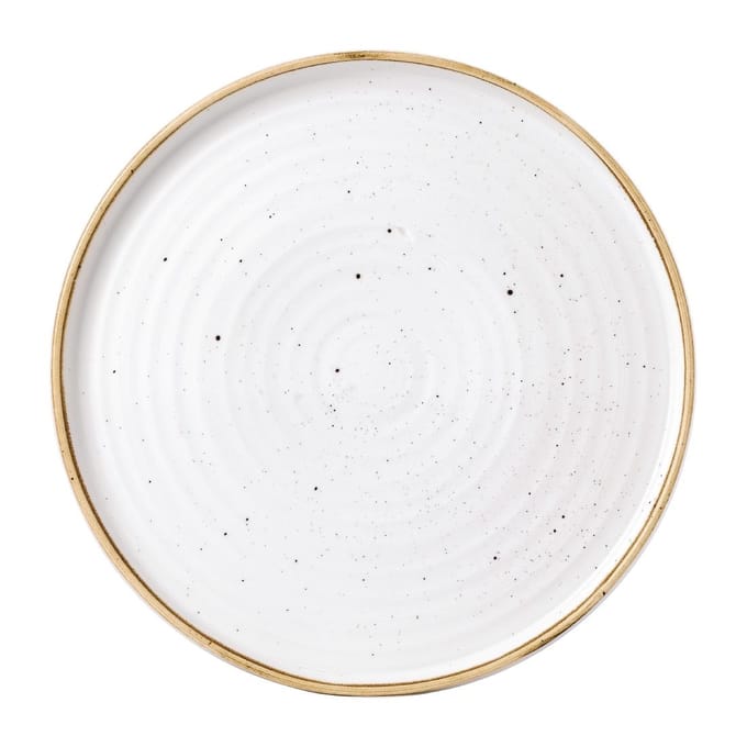 Churchill Stonecast Barley White Bord Met Opstaande Rand 27.9cm (6 stuks)