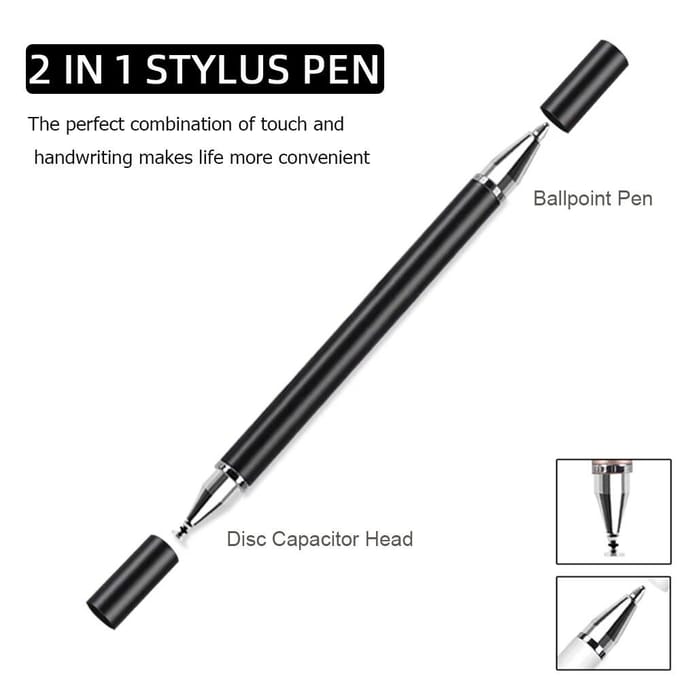 2 in 1 Stylus Pen voor mobiele telefoon Tablet Tekenpen Capacitief potlood Universele touchscreen-pen voor Pad Iphone Android Xiaomi