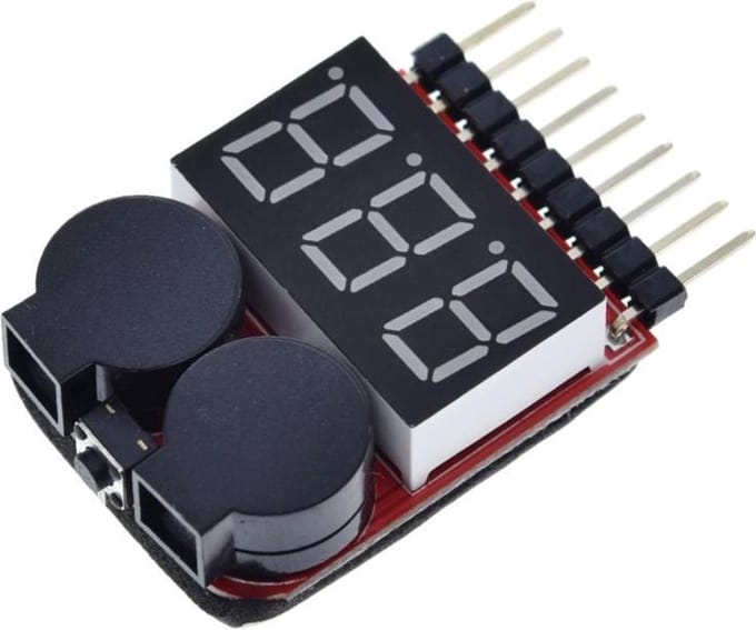 OTRONICÂ® LIPO tester met alarm buzzer 1S t/m 8S