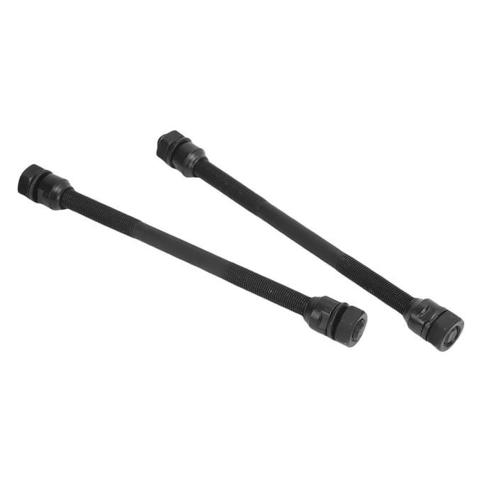 2 Stuks Fietsas IJzer 190mm Lichtgewicht Multi Speed Fietsnaafas voor Mountainbike black