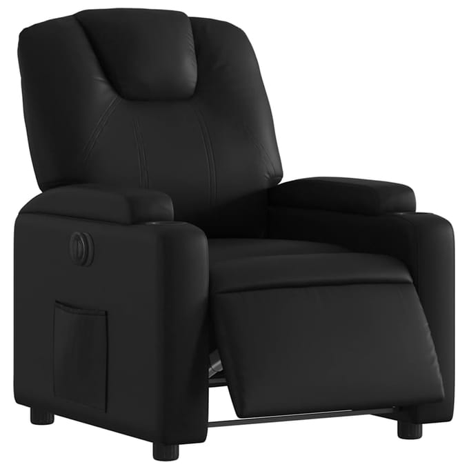 vidaXL - Fauteuil - elektrisch - verstelbaar - kunstleer - zwart