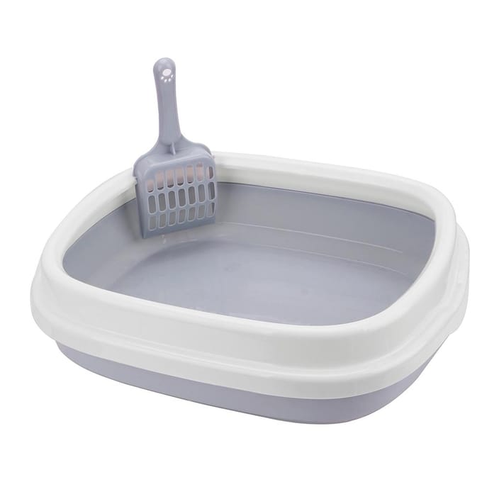 Ensemble de toilettes anti-éclaboussures pour chien, bac à litière pour chat, bac à litière pour animaux de compagnie, bac à litière pour chat avec pelle, bac à litière pour chien et chat