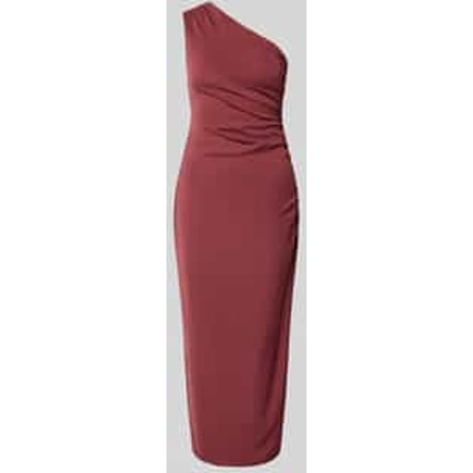 Nauwsluitende cocktailjurk met one-shoulder