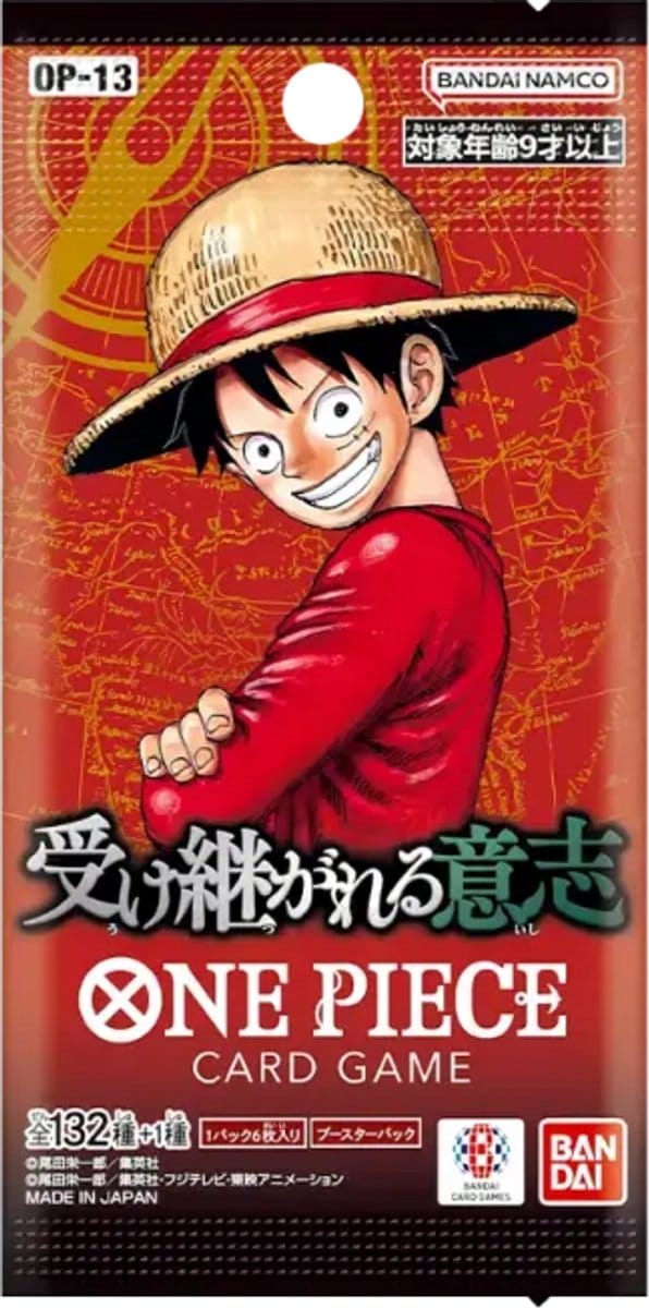 One Piece Card Game OP-13 Carrying on His Will Booster Pack (Japans) – Sealed