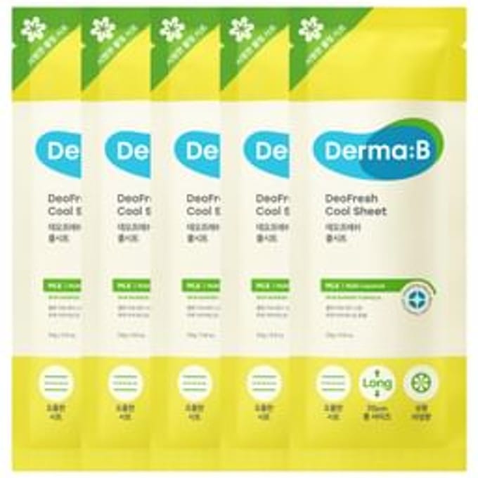 Derma: B - DeoFresh Cool Sheet Set 24g x 5 sheets
