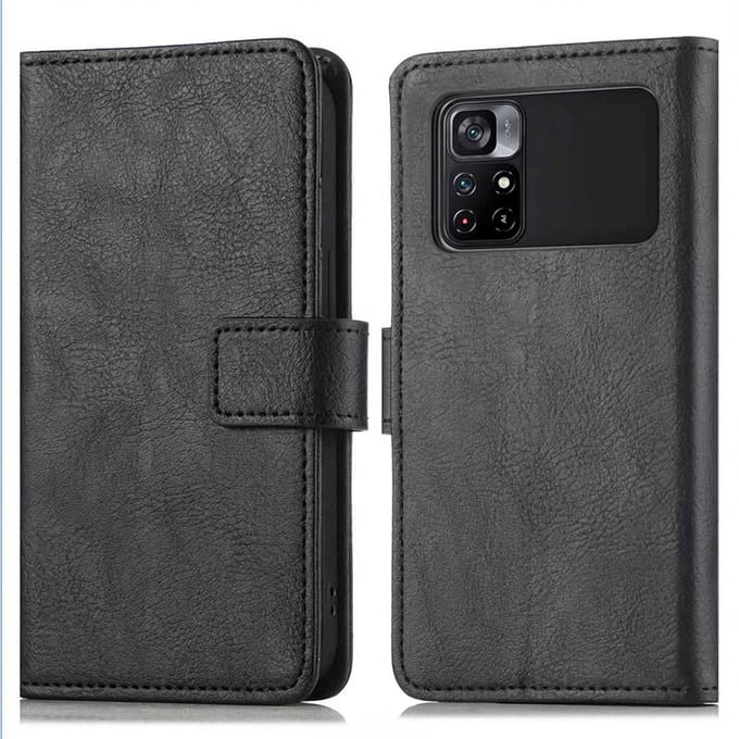 imoshion Hoesje - Geschikt voor Xiaomi Poco M4 Pro 5G - Luxe Bookcase - Zwart