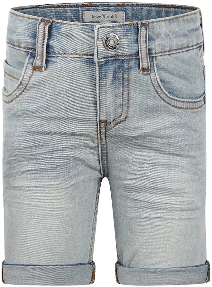 Koko Noko Jongens Loose Fit Jeans shorts - Blue jeans