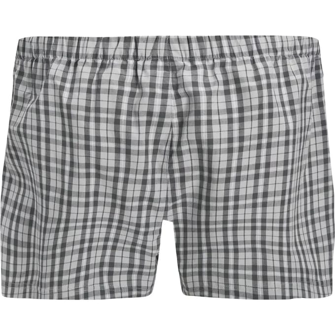 JACK & JONES Jacmilano woven boxers (3-pack) - heren wijde boxers - poppy seed black - vapor blue checks
