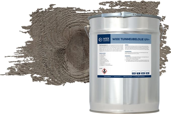 Wixx Tuinmeubel Olie UV+ - 1L - Grijs