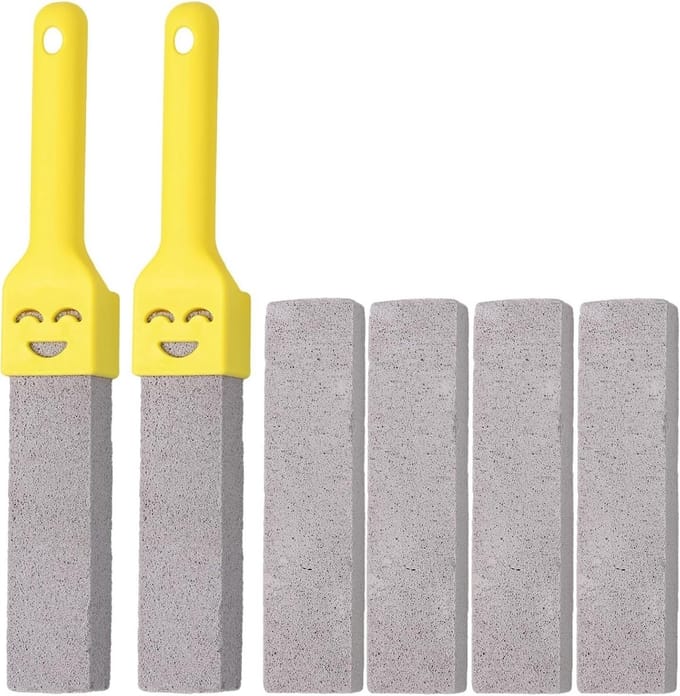 Pumice Steentjes voor WC Reiniging met Handvatten, 6-Delige Set