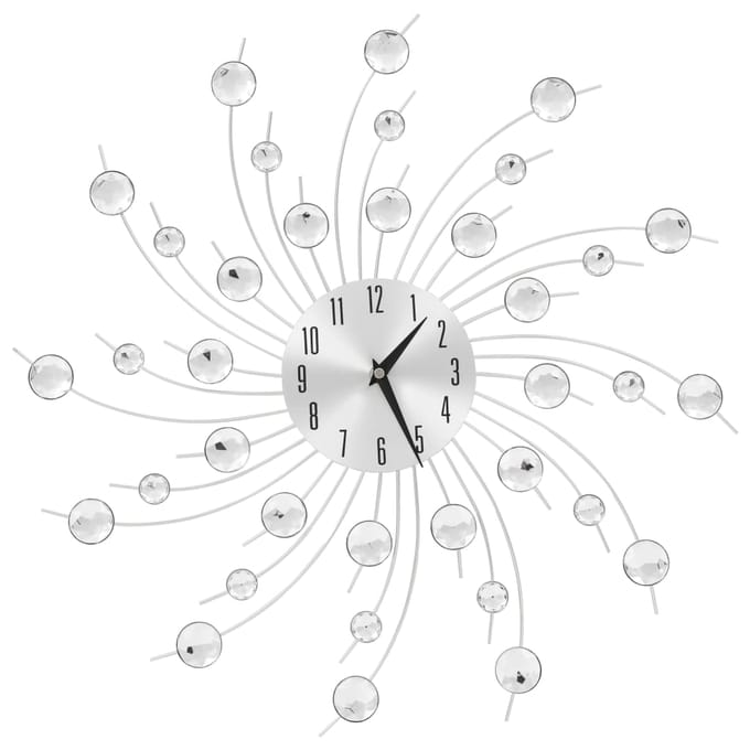 vidaXL - Wandklok - met - quartz-mechanisme - 50 - cm - modern - ontwerp