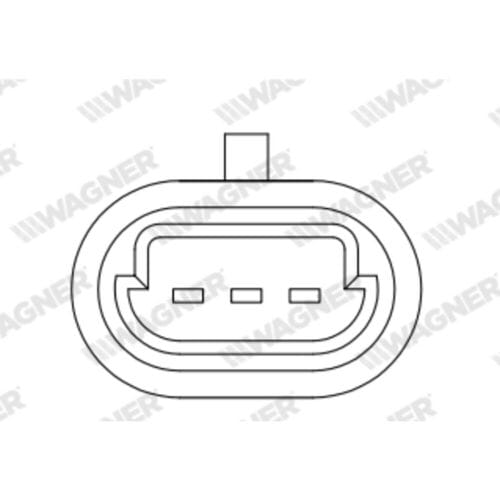 Sensor, smoorkleppenverstelling WAGNER THR00017