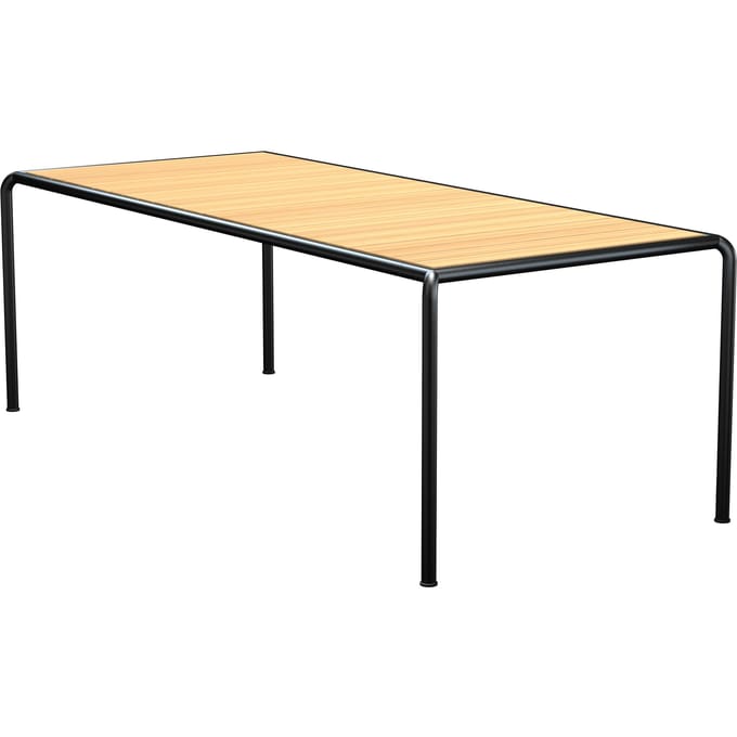 HOUE AVANTI eettafel 222 x 98 cm - dennenhout - zwart