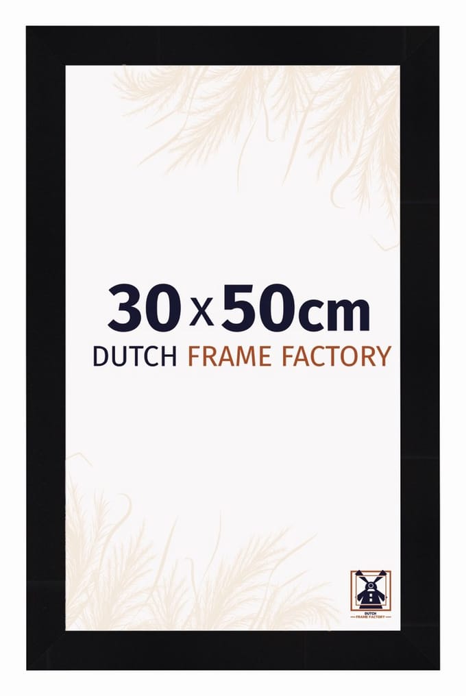 Fotolijst 30x50 cm - MDF - Zwart Hoogglans - Praag