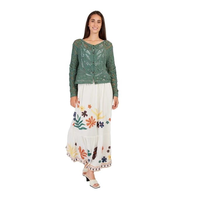 Bloemenlange rok dames Derhy Albi
