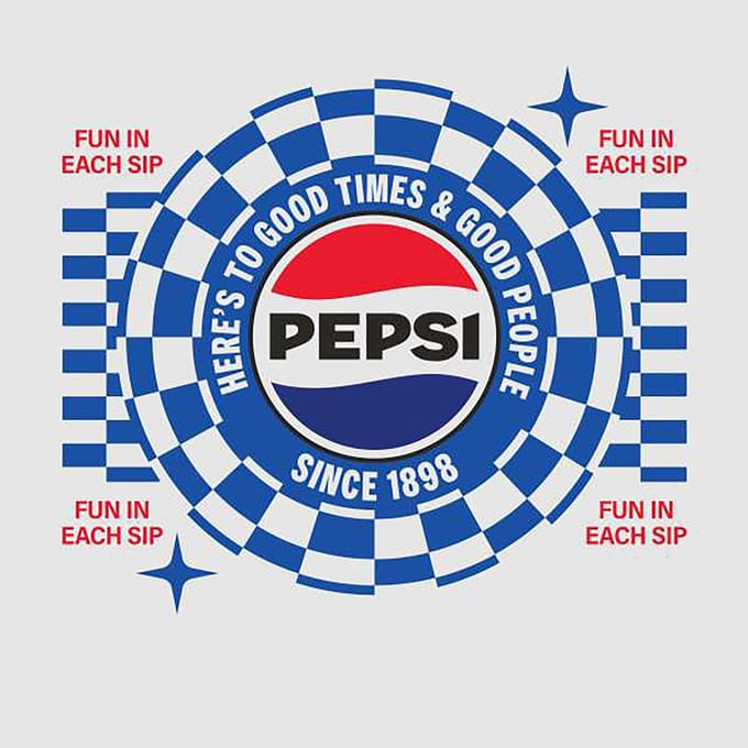 Pepsi Co. Good Times Men's T-Shirt - Grey - XL