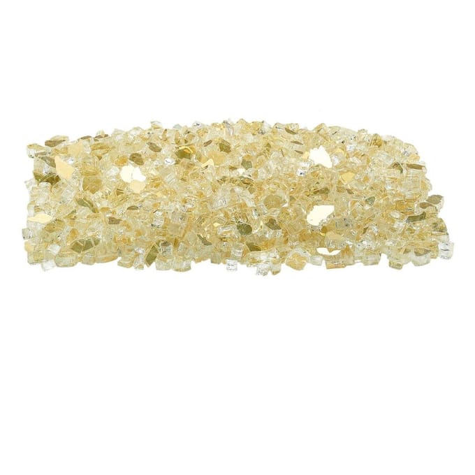 10 pond Vuurglas 1/2-inch Haardglasstenen voor Vuurkuil Tafel Goud