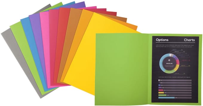 Exacompta ROCK''S 210 Pak van 100 dossiermappen 210g/m2 24x32cm voor A4. - Wit - 210017E