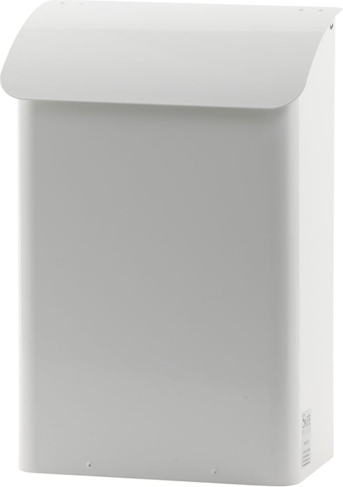 V-Part - Wandbrievenbus, b 29 cm - Galvanized steel Powder Coated - wit - Brievenbus
