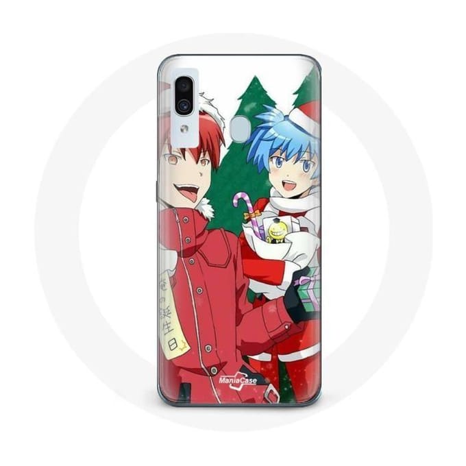 Coque pour Samsung Galaxy A20e Karma et Nagisa Assassination Classroom Anime Christmas day