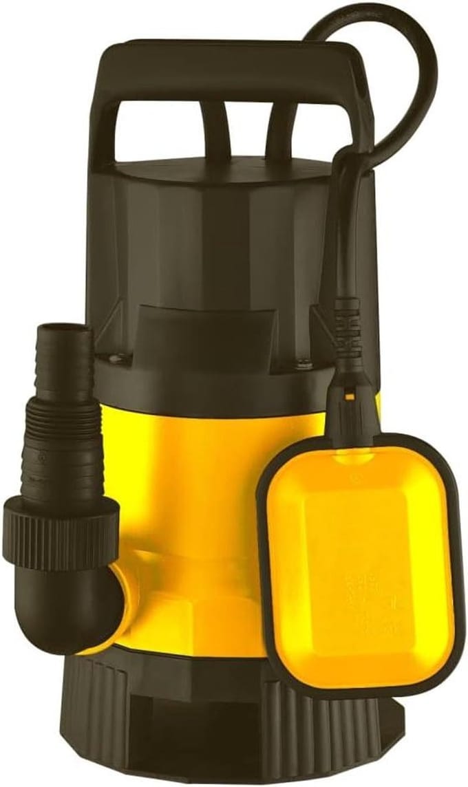Dompelpomp - Vuilwaterpomp - Kelder Leegpompen - Automatische Vlotterschakelaar - 9960 L/u - Beige