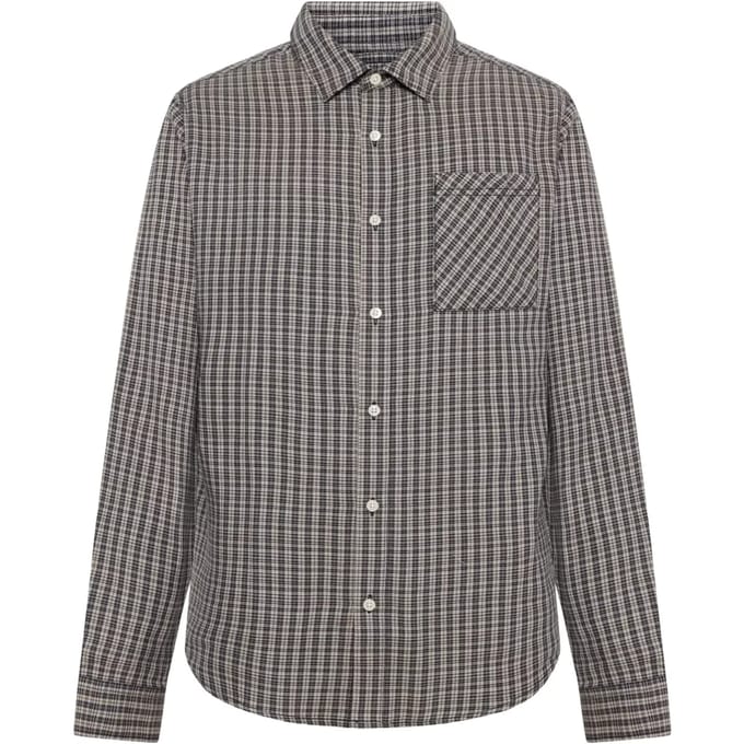 Geruit overhemd met lange mouwen KnowledgeCotton Apparel Dune