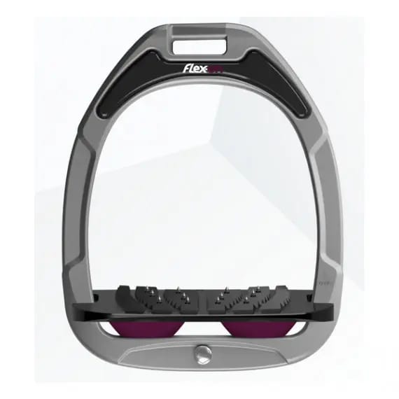 Ingelaste Grip Aluminium/Zwart/Plum Flex-On Green Composite