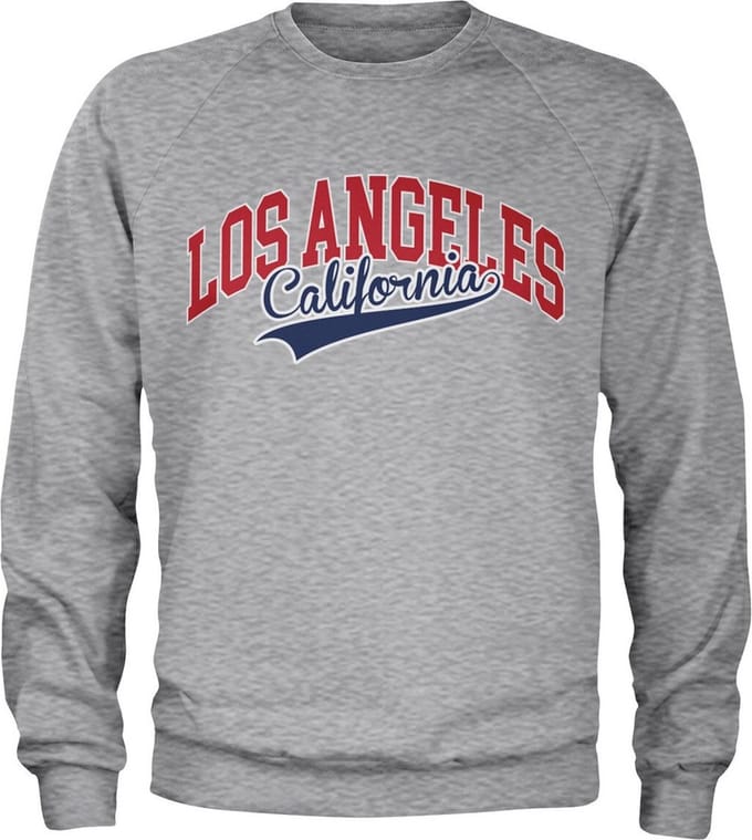 Hybris Los Angeles California-sweatshirt, heathergrijs